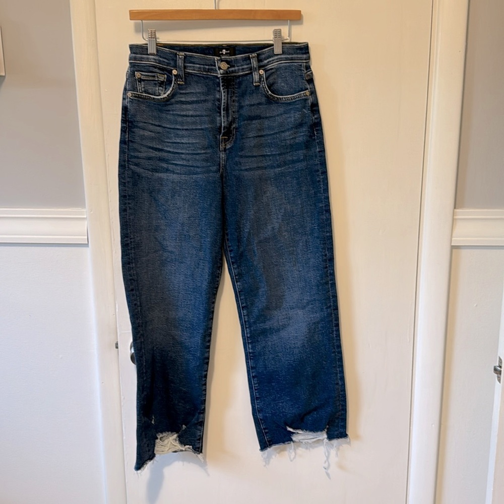 Seven for All Mankind - wide leg Alexa crop
